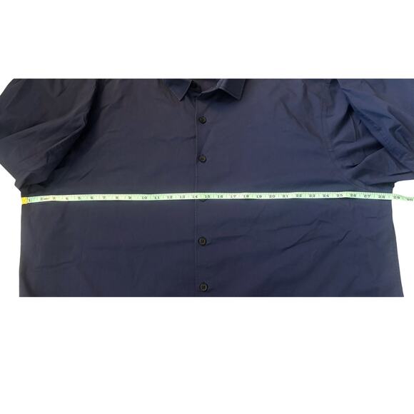 Van Heusen Solid Blue Never Tuck Button-Down Mens Size 2XLT - Picture 4 of 6